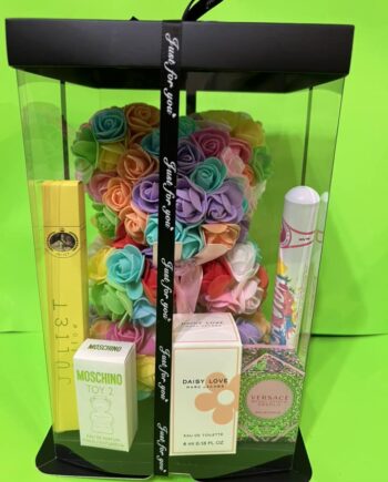 VALENTINES DAY LUXURY ROSE BEAR FRAGRANCE GIFT SET