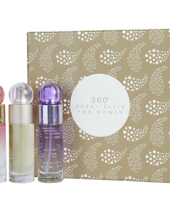 PERRY ELLIS 360 VARIETY ( EDT SPRAY, 1OZ CORAL EDP SPRAY, 1OZ PURPLE EDP)