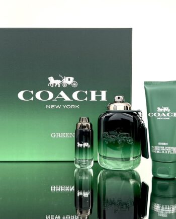 COACH GREEN 3 PIECE SET MEN