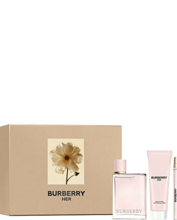 BURBERRY HER 3PC SET ( 3.4OZ EDP + 2.5OZ BODY LOTION + 7.5ML EDP)