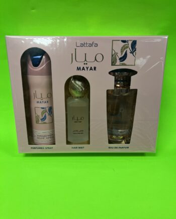 LATTAFA MAYAR 3 PCS GIFT SET WITH 100ML EDP + 200ML DEO + 50ML HAIRMIST