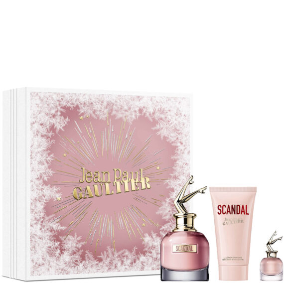 SCANDAL BY JEAN PAUL GAULTIER 3PCS GIFT SET(1.7OZ EDP SPRAY + 2.5OZ B/L + .20OZ )