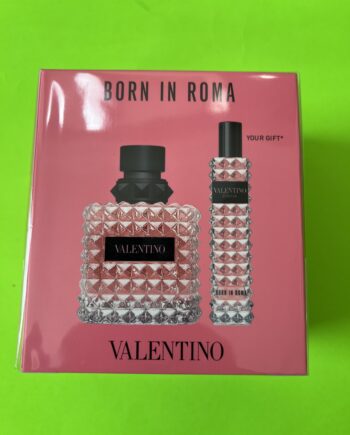 VALENTINO BORN IN ROMA 2 PIECE GIFT SET 3.4OZ + 0.5 TRAVEL SIZE