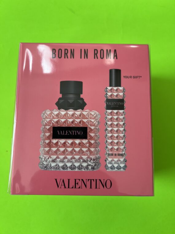 VALENTINO BORN IN ROMA 2 PIECE GIFT SET 3.4OZ + 0.5 TRAVEL SIZE