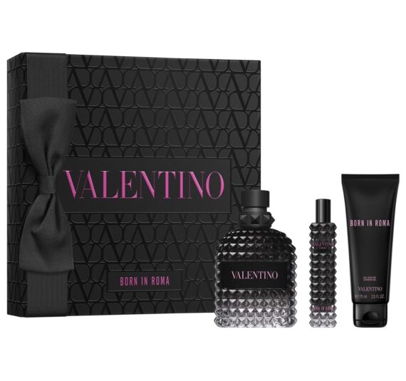 VALENTINO UOMO BORN IN ROMA EDT MEN'S 3-PIECE GIFT SET