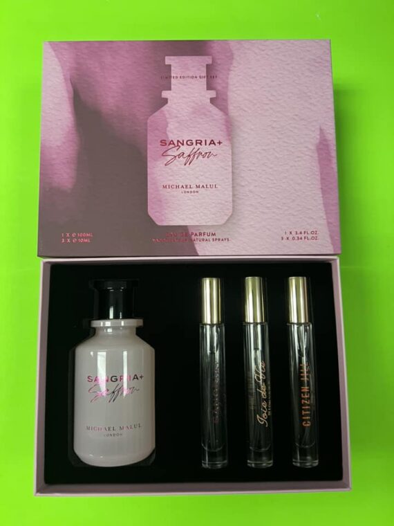 MICHAEL MALUL SANGRIA + SAFFRON 4 PIECE SET EDP WOMEN