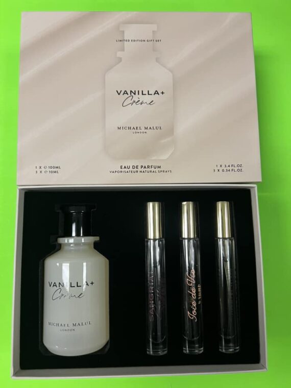 MICHAEL MALUL VANILLA + CREME 4 PIECE SET EDP WOMEN