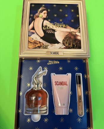JEAN PAUL GAULTIER SCANDAL 3 PIECE GIFT SET FOR WOMEN (2.7 OZ EAU DE PARFUM, MINI PERFUME, 2.5 OZ BODY LOTION)