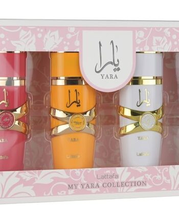 LATTAFA MY YARA COLLECTION – 4 × 25 ML EAU DE PARFUM GIFT SET FOR WOMEN (YARA + YARA MOI + YARA TOUS + YARA CANDY)