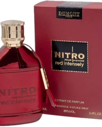 DUMONT NITRO POUR HOMME RED INTENSELY 3.4OZ EXTRAIT DE PARFUM MEN