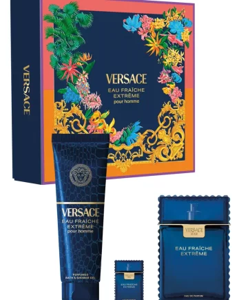 VERSACE EAU FRAICHE EXTREME POUR HOMME 3 PIECE GIFT SET